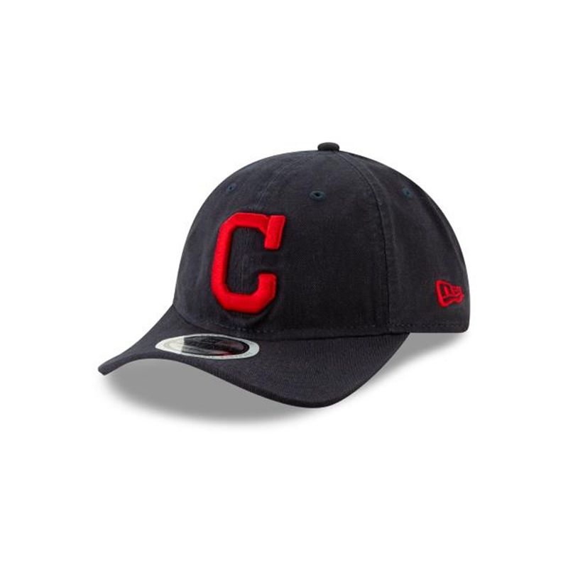 MLB Cleveland Indians Packable Visor 9Twenty Adjustable (ZUT6578) - Blue New Era Caps